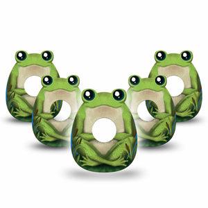 ExpressionMed Froggy Infusion Set Gumdrop Shape Tape, 10-Pack Tape Lily Pad Frog, Adhesive Tape CGM Design
