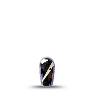 ExpressionMed Bat Man  Dexcom G6 Sticker Single Sticker Only Bat-Inspired Hero, Vinyl Decoration Continuous Glucose Monitor Design