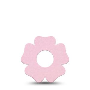 ExpressionMed Baby Pink Infusion Set Flower Shape Tape, 5-Pack Tape Solid Shade Of Pink, Plaster Continuous Glucose Monitor Design
