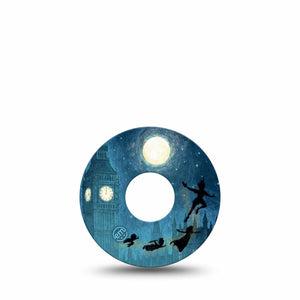 ExpressionMed Starlight Flyers Freestyle Libre 3 and Libre 3 Plus, Single Tape magical sky adventure Overlay Patch for Continuous Glucose Monitor