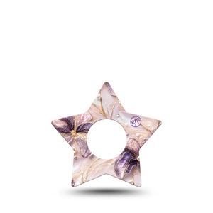 ExpressionMed Pink Pearls Infusion Star, 5-Pack Frosty pink  Waterproof Adhesive Tape For Insulin Pump
