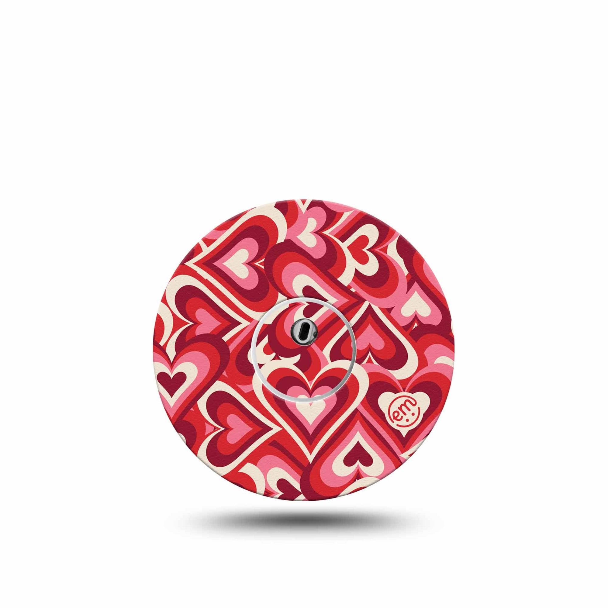 ExpressionMed Valentine Hearts Freestyle Libre 3 Sticker and Tape  Valentine's Day Hearts, Vinyl Sticker and Tape Pairing CGM Design