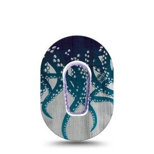 ExpressionMed Tentacles Dexcom G6 Mini Tape, Single Tape and Single Sticker Octopus Tentacle, Adhesive Tape CGM Design