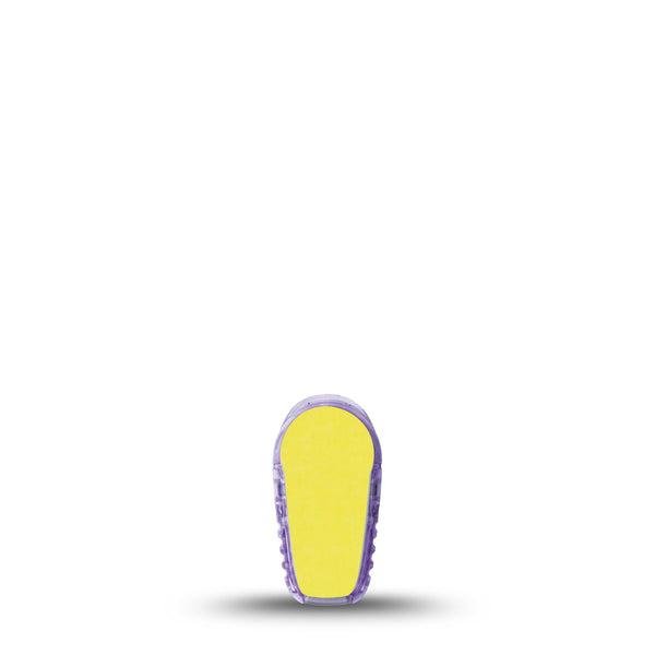 ExpressionMed Butter Yellow Dexcom G6 Sticker, Single Sticker Only Solid Color, Vinyl Decoration Continuous Glucose Monitor Design