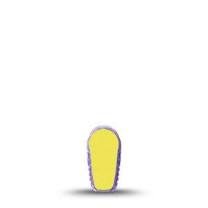 ExpressionMed Butter Yellow Dexcom G6 Sticker, Single Sticker Only Solid Color, Vinyl Decoration Continuous Glucose Monitor Design
