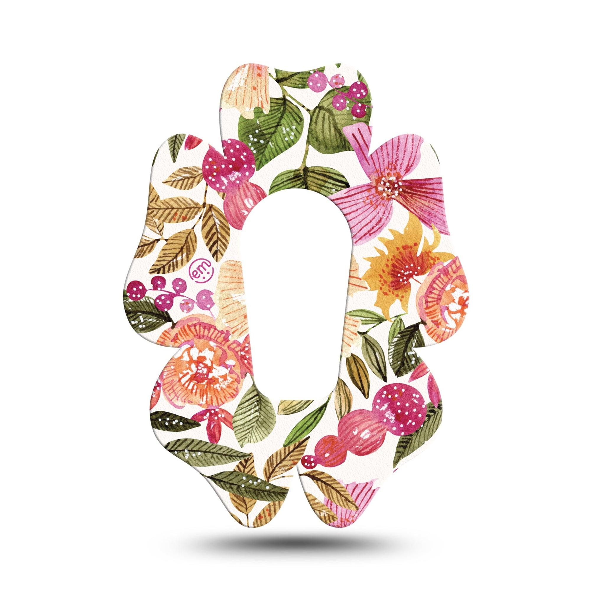 ExpressionMed Spring Bouquet Dexcom G6 Flower Shape Tape Single Tape Floral Arrangement Adhesive Patch Continuous Glucose Monitor Design