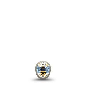 ExpressionMed Busy Bees Dexcom G7 and Dexcom Stelo Glucose Biosensor System Sticker, Single Sticker Florals and bees Decorative Patch for Continuous Glucose Monitor