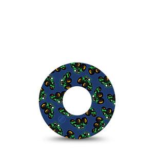 ExpressionMed Tractors Infusion Set Tape, 5-Pack Tape Kids Tractor Print, Overlay Patch Continuous Glucose Monitor Design