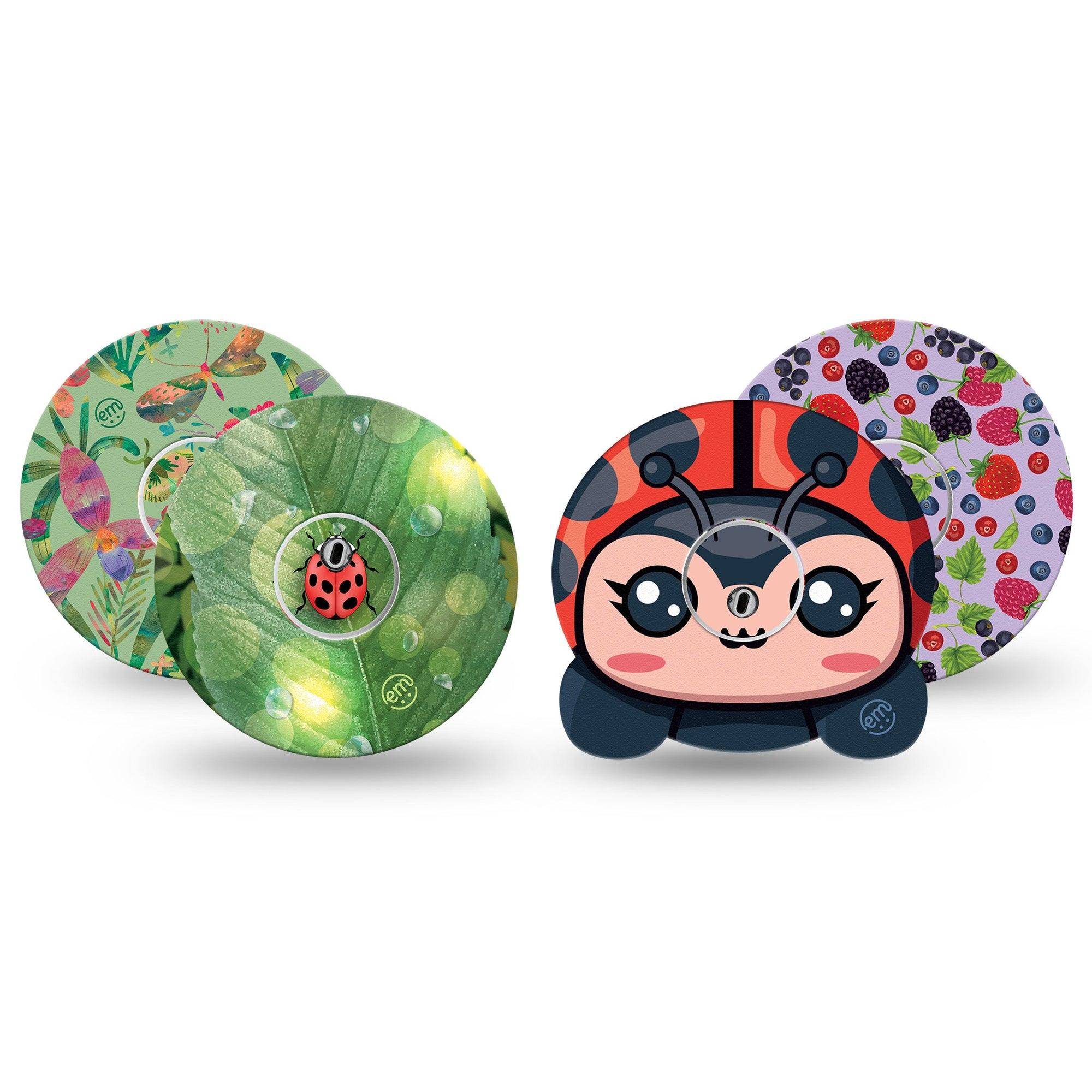 ExpressionMed Ladybug Lane Variety Pack Libre 3 Transmitter Sticker