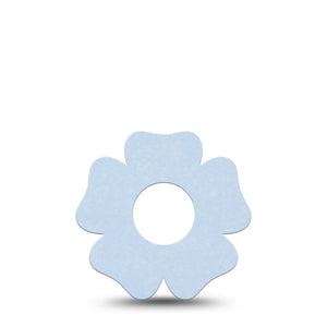 ExpressionMed Light Wash Jeans Infusion Set Flower Shape Tape, 5-Pack Tape Light Wash Blue, Plaster Continuous Glucose Monitor Design