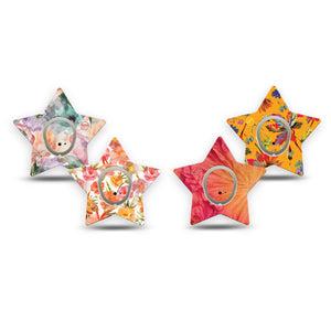 ExpressionMed Ruffle Bloom Dexcom G7 and Dexcom Stelo Glucose Biosensor System Star, tape and sticker  layered floral pattern Plaster for CGM