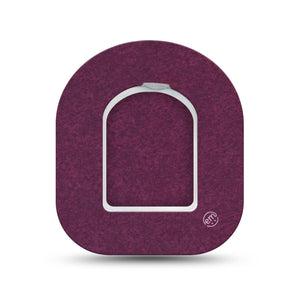 ExpressionMed Wine Red Omnipod Mini Tape, Single Tape and Single Sticker Pantone 4074U, Adhesive Tape Pump Design