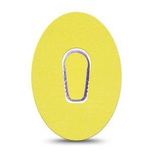 ExpressionMed Butter Yellow Dexcom G6 Sticker and Tape,  Pantone 601 U, Vinyl Sticker and Tape Design CGM Design