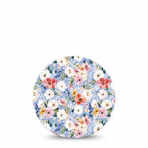 ExpressionMed Petal Breeze Dexcom G7 and Dexcom Stelo Glucose Biosensor System OverPatch, Single Tape Delicate stems Adhesive Tape for CGM