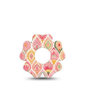 ExpressionMed Blush Infusion Flower, 5-Pack soft pink design Best Covers For Insulin Pump