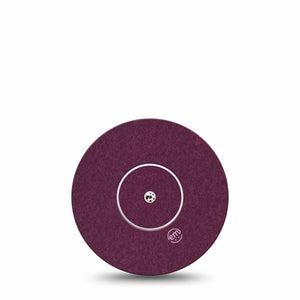 ExpressionMed Wine Red Freestyle Libre and Libre 2 Plus Tape, Abbott Lingo, Single Tape and Single Sticker Berry Red Inspired, Fixing Ring Tape Continuous Glucose Monitor Design