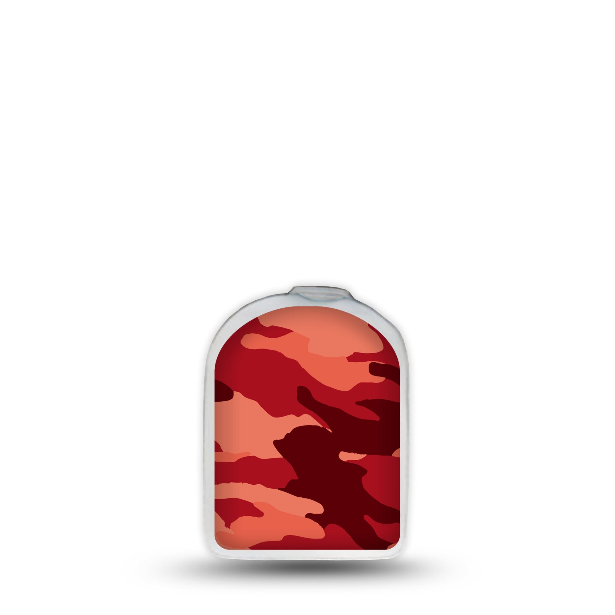 ExpressionMed Red Camo Omnipod Surface Center Sticker Single Sticker Red Army Inspired Vinyl Decoration Pump Design