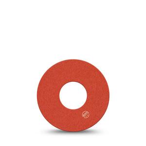 ExpressionMed Cherry Red Infusion Set Tape, 5-Pack Tape Solid Shade Of Red, Overlay Patch Continuous Glucose Monitor Design