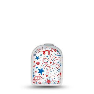 ExpressionMed Firework Doodles Omnipod Sticker Pod Surface Center Sticker Single Sticker Cartoon Firework Illustrations Vinyl Graphics Pump design