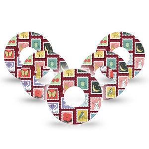 ExpressionMed Postage Stamp Infusion Set, 10-Pack Postal stamps inspired Accessories For Pump