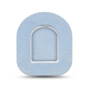 ExpressionMed Light Wash Jeans Omnipod Mini Tape, Single Tape and Single Sticker Color Sample Inspired, Adhesive Tape Pump Design