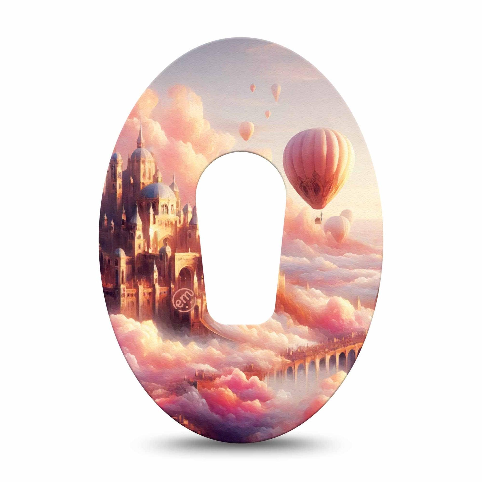 ExpressionMed Dreamy Skies Dexcom G6 Tape, Single Tape Fairytale-Inspired, Plaster Continuous Glucose Monitor Design