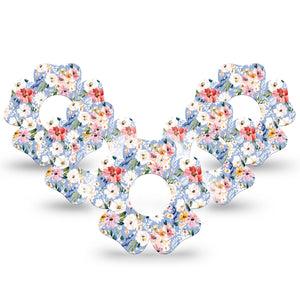 ExpressionMed Petal Breeze Infusion Flower, 10-Pack Fresh florals Fixing Ring Patch For Pump