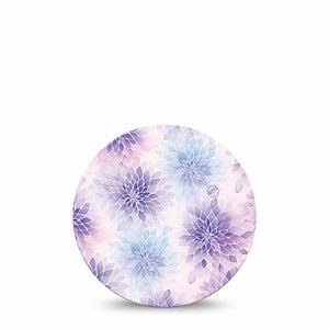 ExpressionMed Wisteria Fade Dexcom G7 and Dexcom Stelo Glucose Biosensor System OverPatch, Single Tape Pattern floral Adhesive Tape for CGM