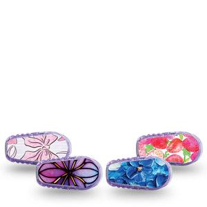 ExpressionMed Bright Dexcom G6 Sticker, 4-Pack Sticker colorful abstract design Adhesive Tape for CGM