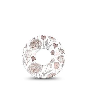 ExpressionMed Minimalist Botanical Infusion Set, 5-Pack Contemporary botanical Decorative Patch For Insulin Pump