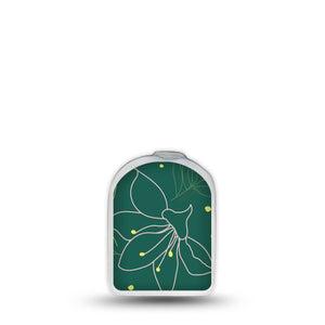 ExpressionMed Graphic Petals Omnipod Surface Center Sticker Single Sticker Decorative Petals Vinyl Decoration Pump Design