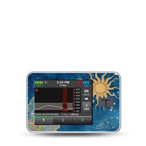 ExpressionMed Mystic Skies T-Slim Sticker, Single Sticker Otherworldy sky scene Fixing Ring Tape For Pump