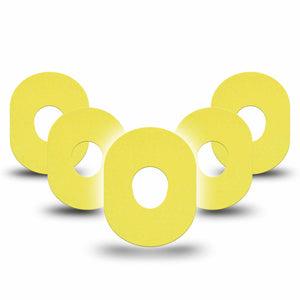 ExpressionMed Butter Yellow Dexcom G7 Tape, Dexcom Stelo Glucose Biosensor System, 5-Pack Tape Pantone 601 U, Overlay Tape CGM Design