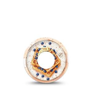 ExpressionMed Breakfast Infusion Set, 5-Pack Waffle stack with fruit Decorative Patch For Insulin Pump