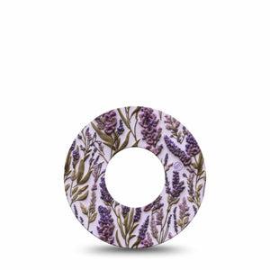 ExpressionMed Stitched Bloom Freestyle Libre, Libre 2 Plus, and Abbott Lingo, Single Tape 3d embroidery inspired Fixing Ring Patch for CGM