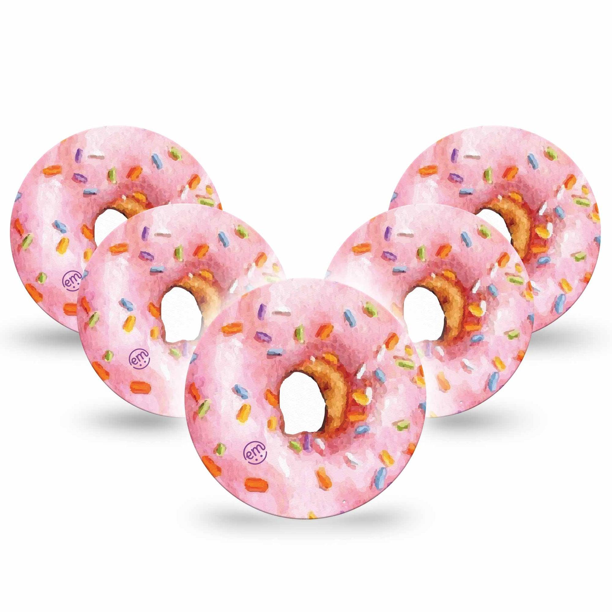 ExpressionMed Donut Sprinkles Pink Dexcom G7 Overpatches, Dexcom Stelo