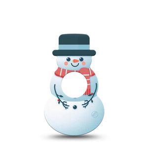 ExpressionMed Frosty The Snow Man Infusion Set Snowman Shape Tape 5-Pack Tape Winter Season Fun Snowman Adhesive Tape CGM Design