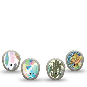 ExpressionMed Desert Succulent Variety Pack  Dexcom G7 Sticker 4-Pack Sticker Variety Cactus Yucca Plants, Vinyl Decoration  CGM Design