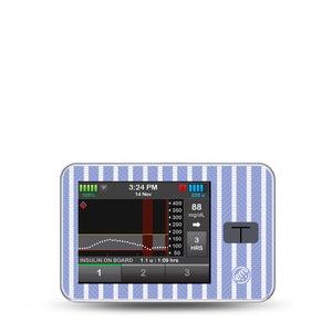 ExpressionMed Blue Stripes T-Slim Sticker, Single Sticker Cornflower blue striped Fixing Ring Tape For Pump