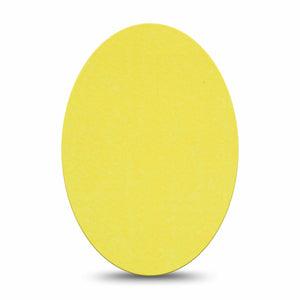 ExpressionMed Butter Yellow Medtronic Guardian Enlite Universal Oval, Single Tape Warm Yellow, Plaster CGM Design