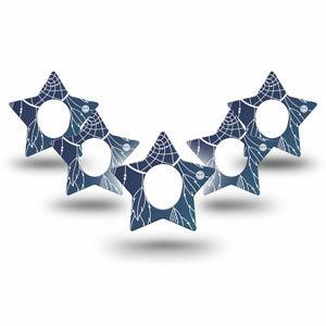 ExpressionMed Blue Dreamcatcher Dexcom G7 Star Shape Tape, Dexcom Stelo Glucose Biosensor System, 5-Pack Tape Calm Catcher Plaster CGM Design