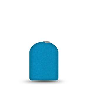 ExpressionMed Teal Omnipod Full Wrap Center Sticker, Single Sticker Only Pantone Color Inspired, Vinyl Decoration Pump Design