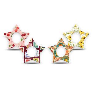 ExpressionMed Sweet Stickers Dexcom G7 and Dexcom Stelo Glucose Biosensor System Star, 4-Pack Tape Fun stamp and fruit stickers Overlay Tape for Continuous Glucose Monitor
