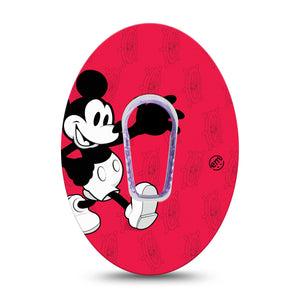 ExpressionMed Magical Mouse Dexcom G6 Tape Single Tape and Single Sticker Steamboat Willie Plaster CGM Design