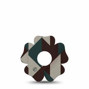 ExpressionMed Timberline  Freestyle Libre 3 and Libre 3 Plus Flower, Single Tape Abstract forest inspired Decorative Adhesive Tape for CGM