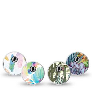 ExpressionMed Desert Succulent Variety Pack  Freestyle Libre 3 and Libre 3 Plus Sticker 4-Pack Sticker Variety Cactaceae Desert Plants, Decorative Decal CGM Design