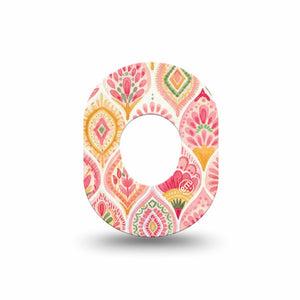 ExpressionMed Blush Dexcom G7 and Dexcom Stelo Glucose Biosensor System Mini, Single Tape delicate color wash Waterproof Plaster for CGM