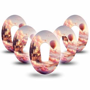 ExpressionMed Dreamy Skies Dexcom G6 Tape, 5-Pack Tape Magical Dreamy Scene, Plaster Continuous Glucose Monitor Design