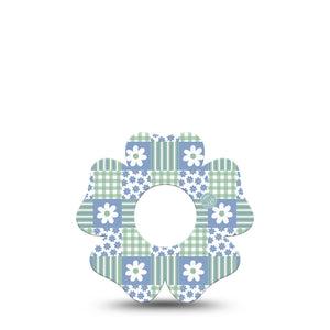 ExpressionMed Patchwork Flowers Infusion Flower, 5-Pack Floral plaid Best Covers For Insulin Pump