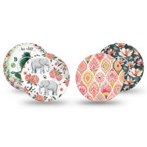 ExpressionMed Balance Bloom Freestyle Libre, Libre 2 Plus, and Abbott Lingo, tape and sticker  symmetrical bloom pattern Adhesive Tape for CGM